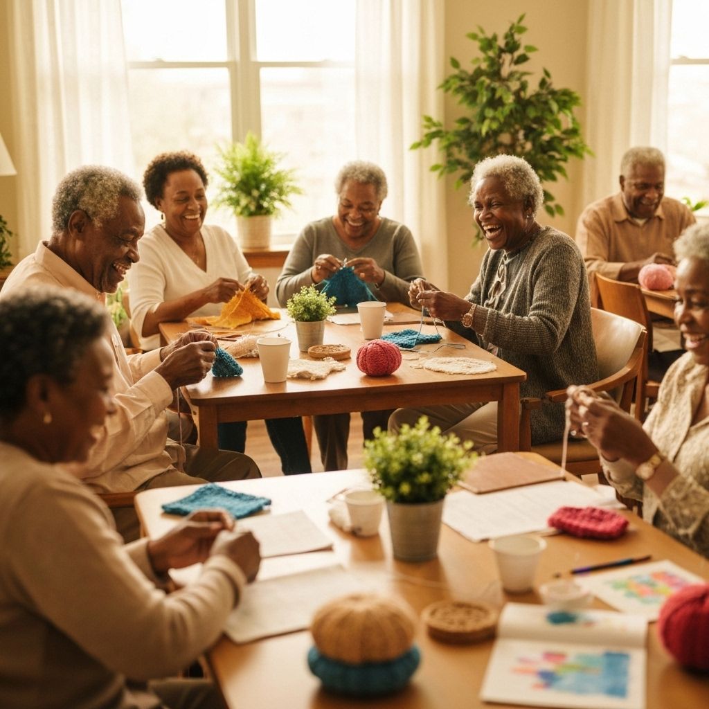 African American seniors in community activities